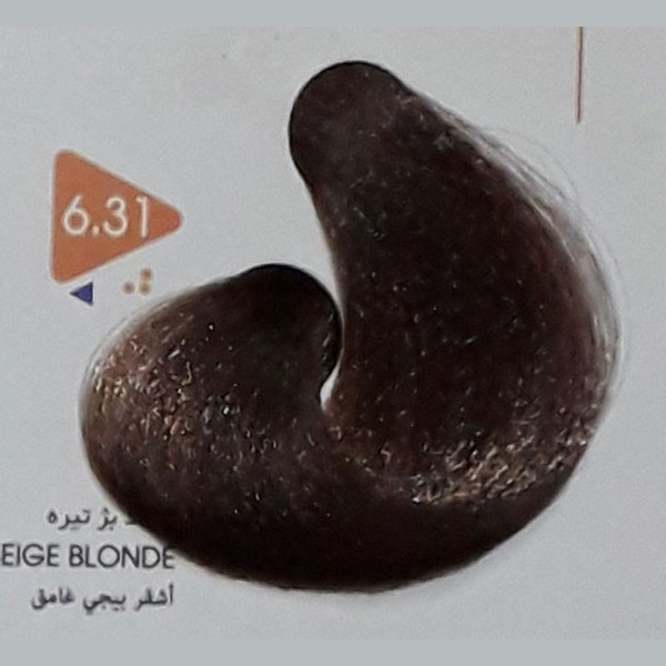 رنگ مو بلوند بژ تیره ویتامول شماره 6/31 | Vitamol Hair Color No6.31