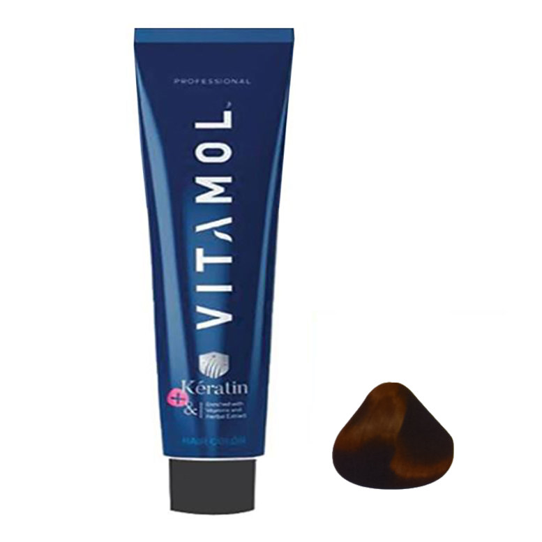 رنگ موی طبیعی قهوه ای تیره ویتامول شماره 3 | Vitamol Natural Dark Brown Herbal Hair Color No3
