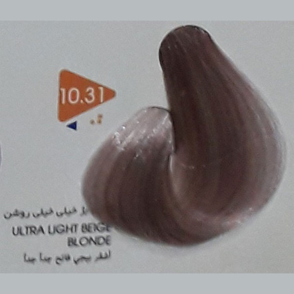 رنگ مو بلوند بژ خیلی خیلی روشن ویتامول شماره 10/31 | Vitamol Hair Color No10.31