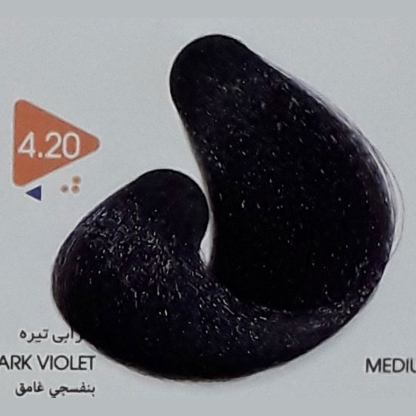 رنگ مو گیاهی شرابی تیره ویتامول شماره 4/20 | Vitamol Violet Dark Herbal Hair Color No4.20