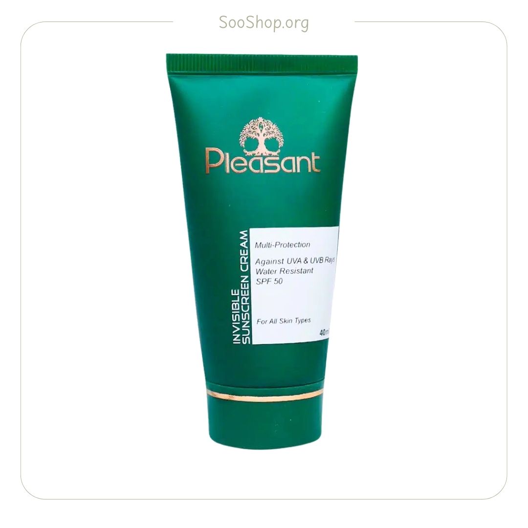 کرم ضد آفتاب بی رنگ پلزنت SPF50 (اصل) | Pleasant Colorless Sunscreen SPF50
