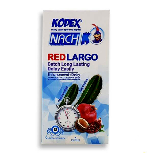 خرید کاندوم کدکس با تاخیر طولانی RED LARGO + اشانتیون