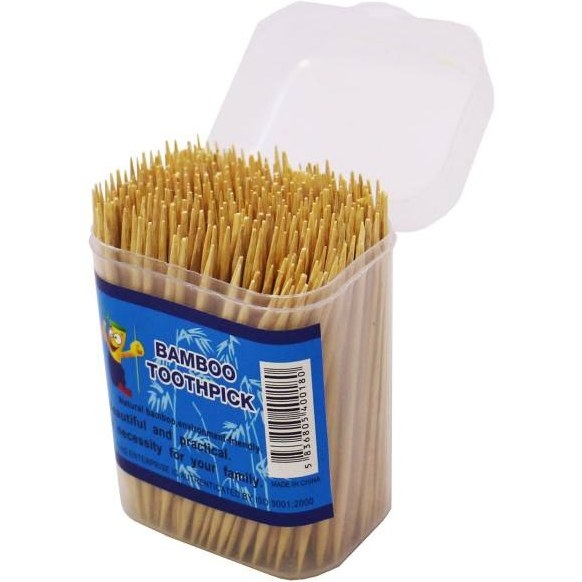 خلال دندان بامبو دکمه دار (10 عددی)