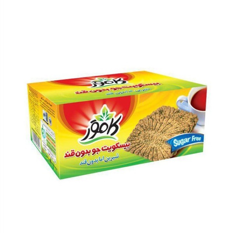 بیسکویت جو بدون قند کامور
