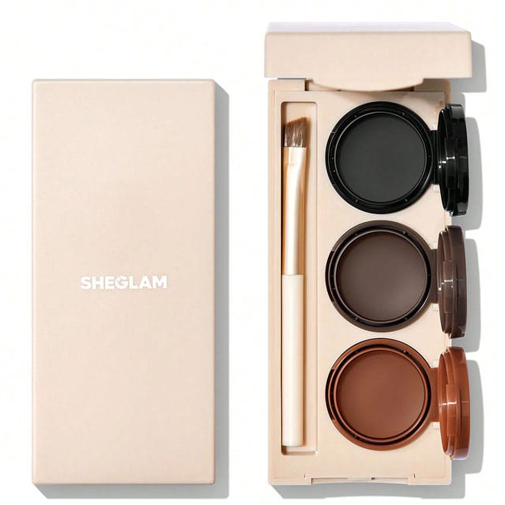 پالت 3 عددی خط چشم و ابرو ژله ای شیگلم Sheglam وزن 4.2