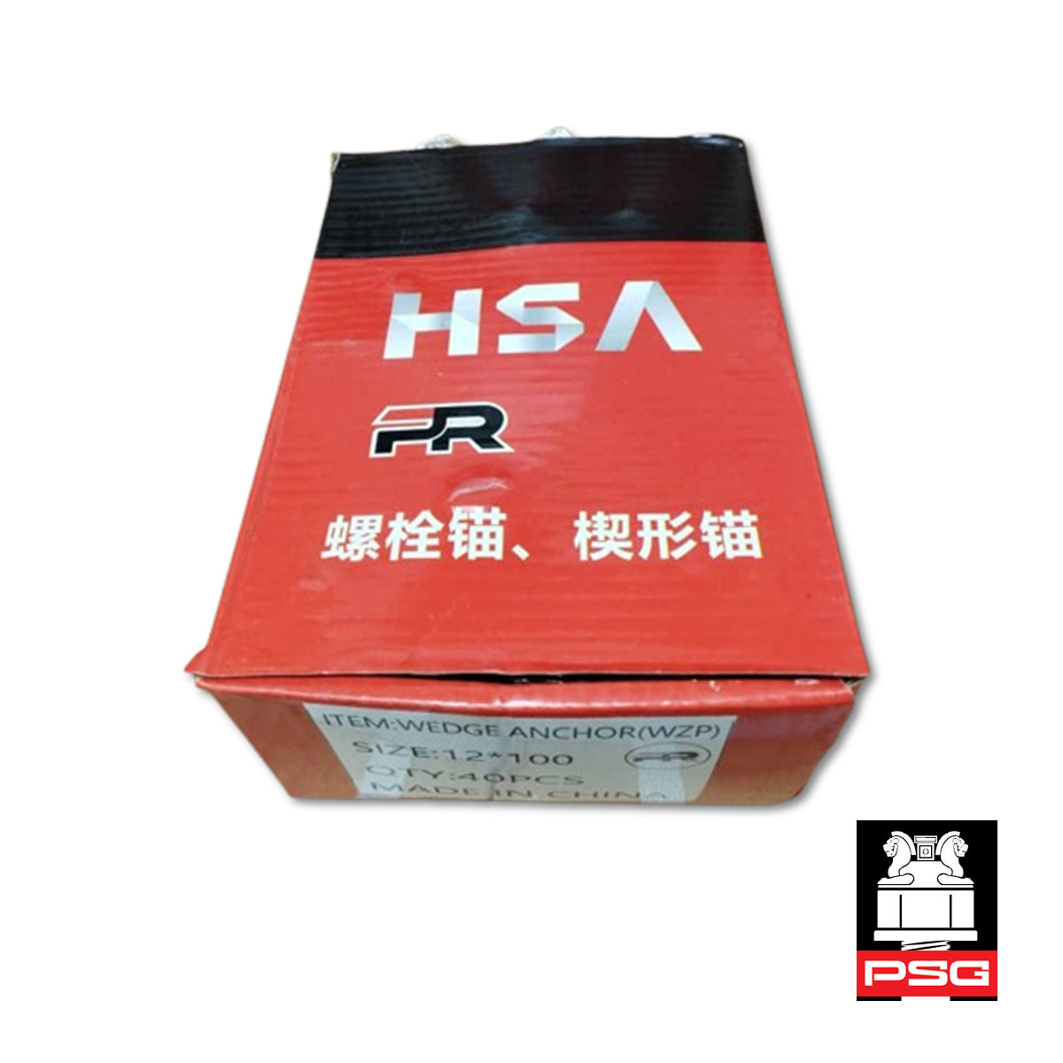 رول بولت HSA سایز 100 * 12 جعبه 40 عددی