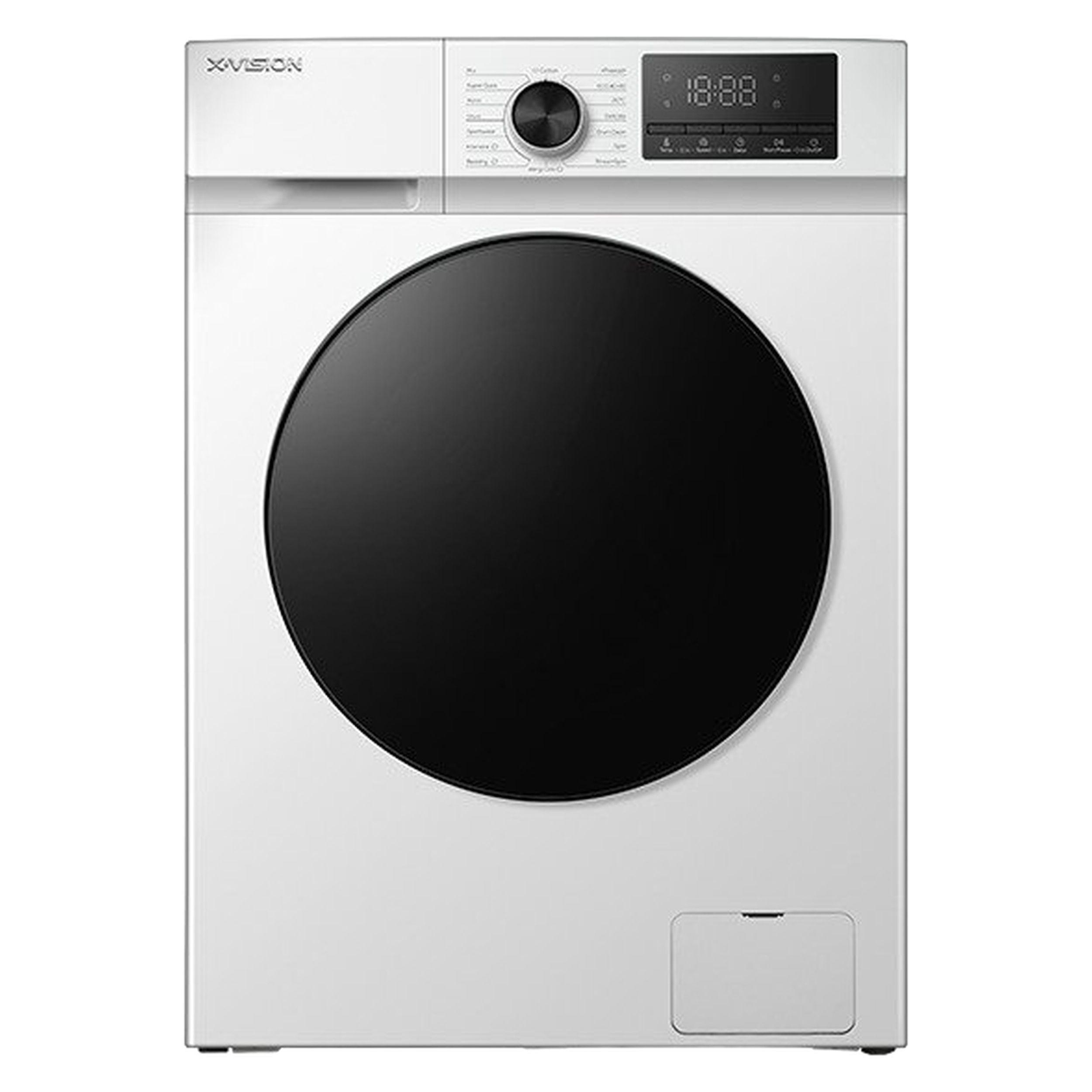 ماشین لباسشویی 8 کیلوگرم اتوماتیک ایکس ویژن مدل TF84-AWBL/ASBL