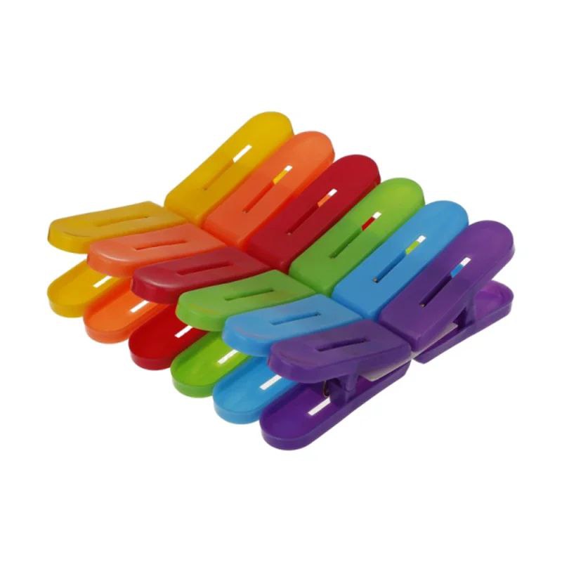 حراجی خونه - گیره لباس 12تایی رنگین کمان (پست پیشتاز پس کرایه)