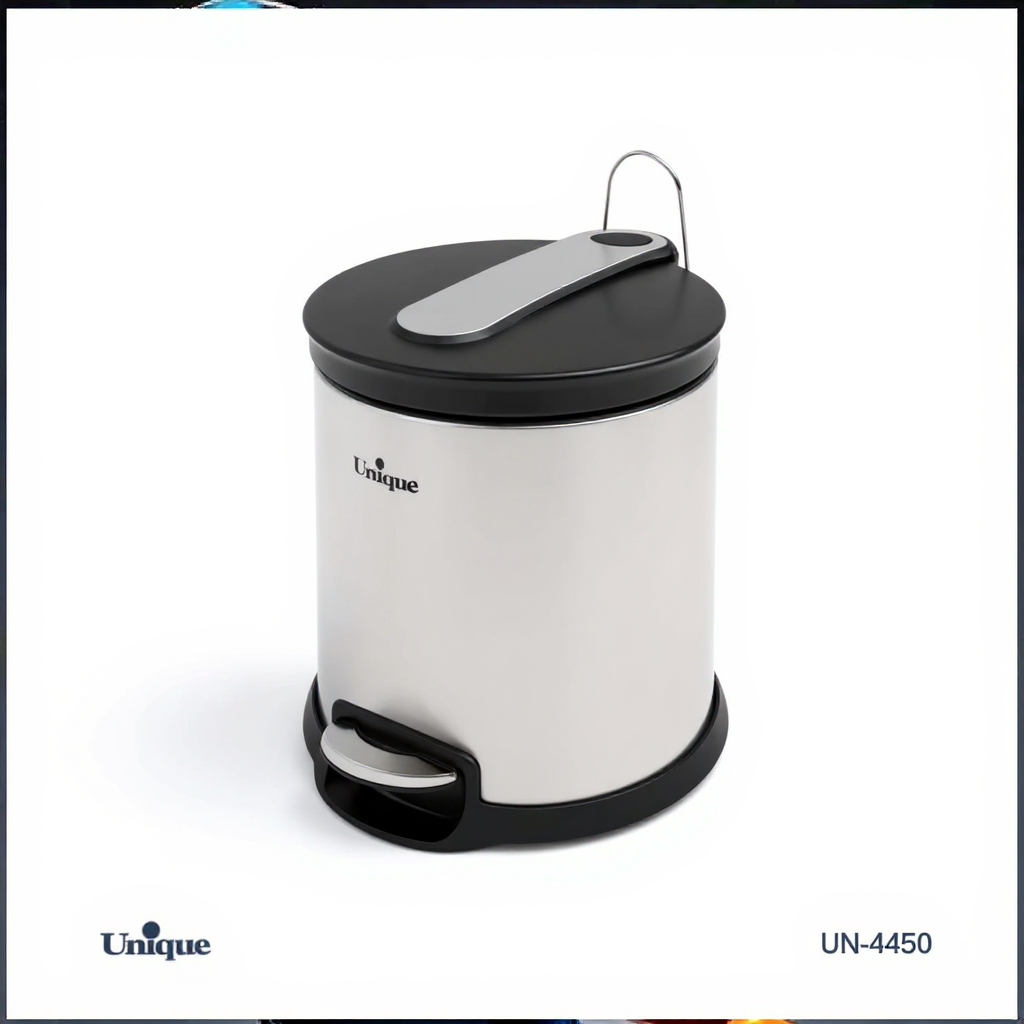 سطل زباله 14لیتر استیل جدید یونیک کد UN-4450 (پس کرایه)