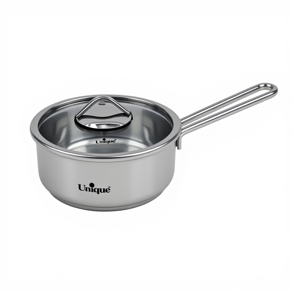 تابه درب دار تک دسته استیل سایز 20 یونیک کد UN-9941 (پس کرایه)