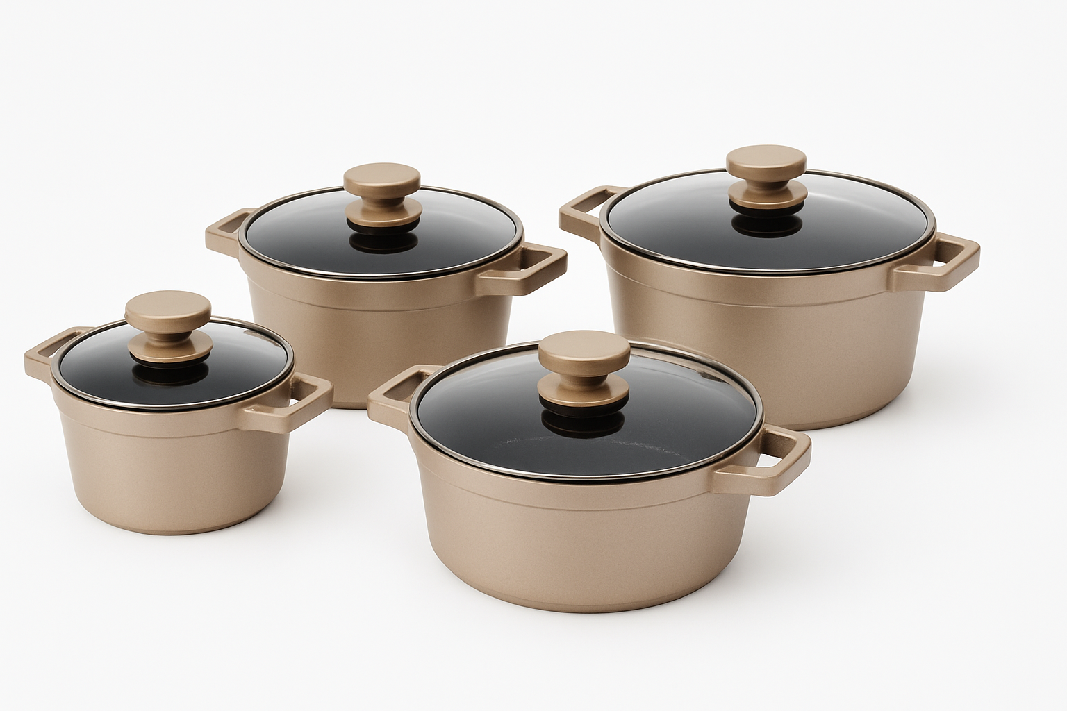 سرویس قابلمه 8 پارچه بژ دیاموند یونیک کد UN-8503 (پس کرایه)