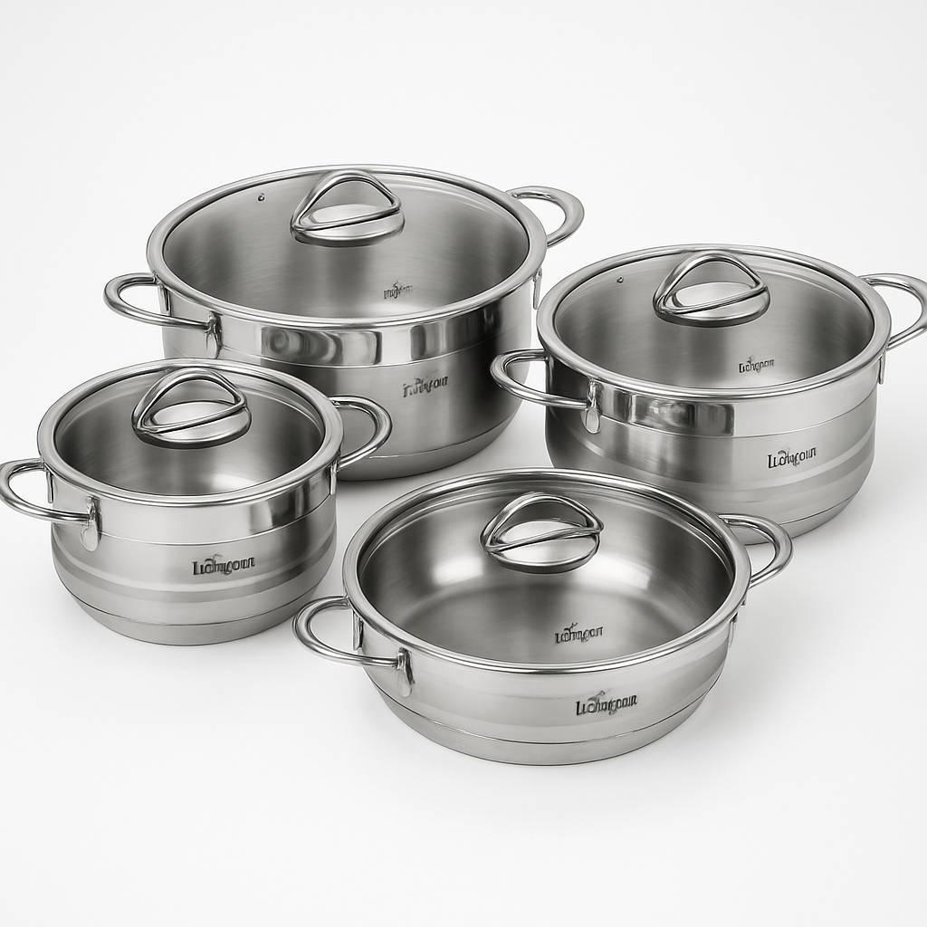 سرویس قابلمه 8 پارچه استیل یونیک کد UN-9900 (پس کرایه)