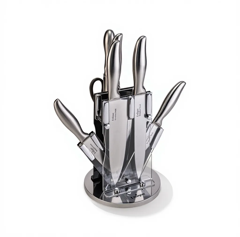 سرویس چاقو 8 پارچه گردان یونیک کد UN-5544 (پس کرایه)