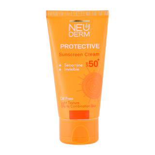 نئو درم ضد آفتاب SPF 50 پوست چرب بی رنگ  50 میل