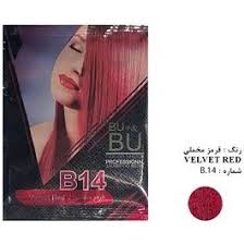 b.u  شامپو رنگ ساشه 14