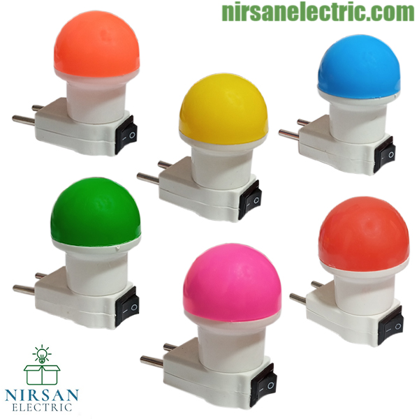 شب‌ خواب دوشاخه‌ دار کلیددار رنگی