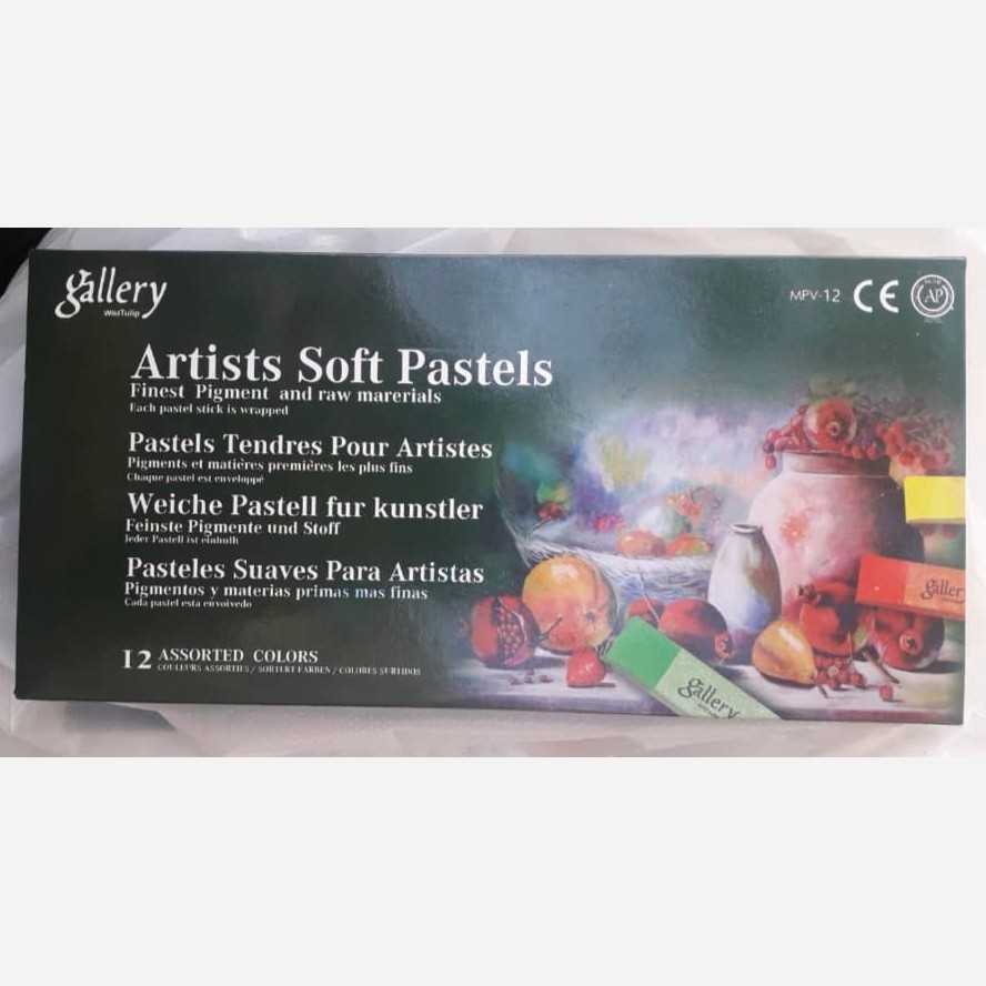 پاستل گچی 12 رنگ گالری وایلد تولیپ