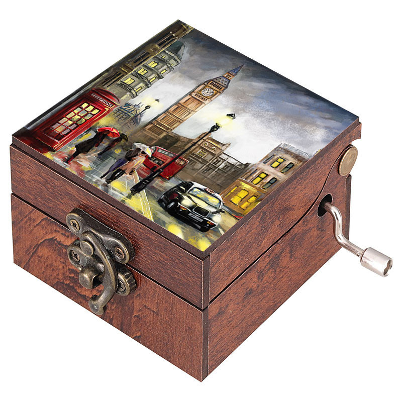 جعبه موزیکال مدل  هندلی طرح برج ساعت بیگ بن انگلستان کد 1048