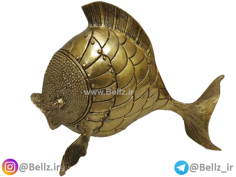 مجسمه ماهی برنزی