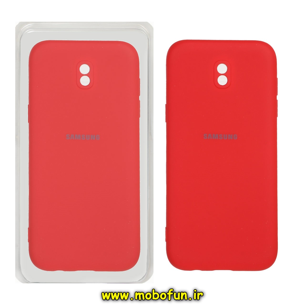 قاب گوشی Galaxy J5 Pro سامسونگ سیلیکونی های کپی زیربسته محافظ لنز دار قرمز کد 43606