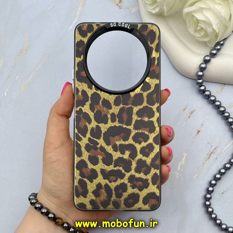 قاب گوشی Redmi A3 Redmi A3X شیائومی So CooL سوکول اورجینال فانتزی دکمه کرومی طرح پلنگی کد 67452