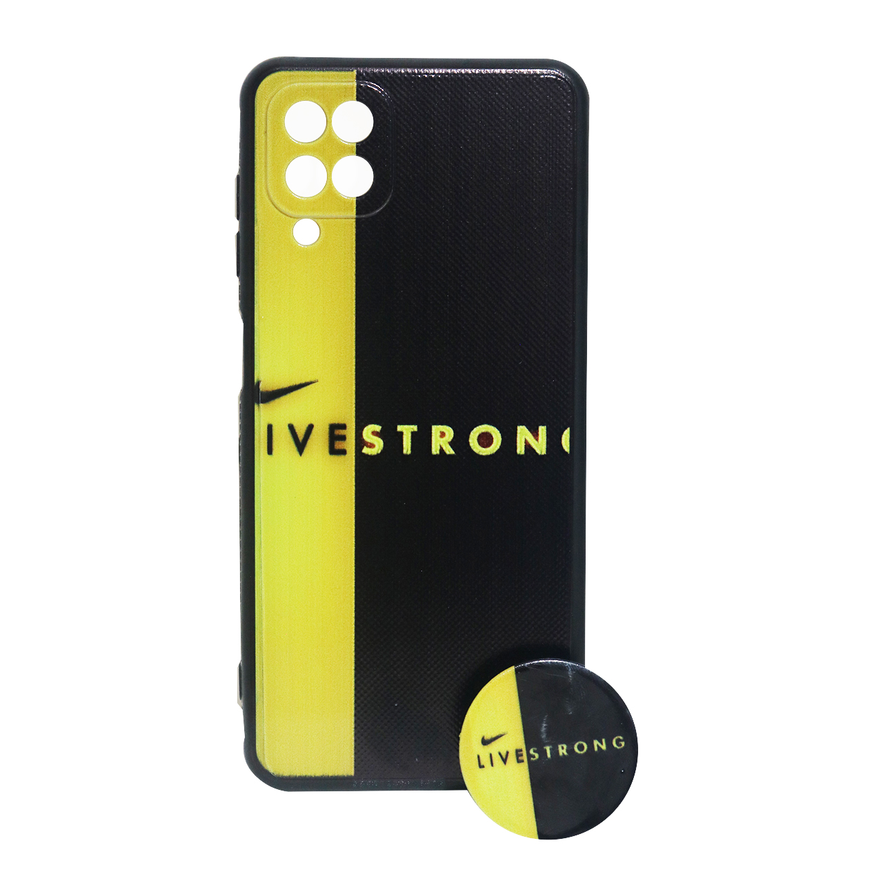 قاب گوشی سامسونگ Galaxy A12 کد 17016 پاپ سوکت دار طرح نایک