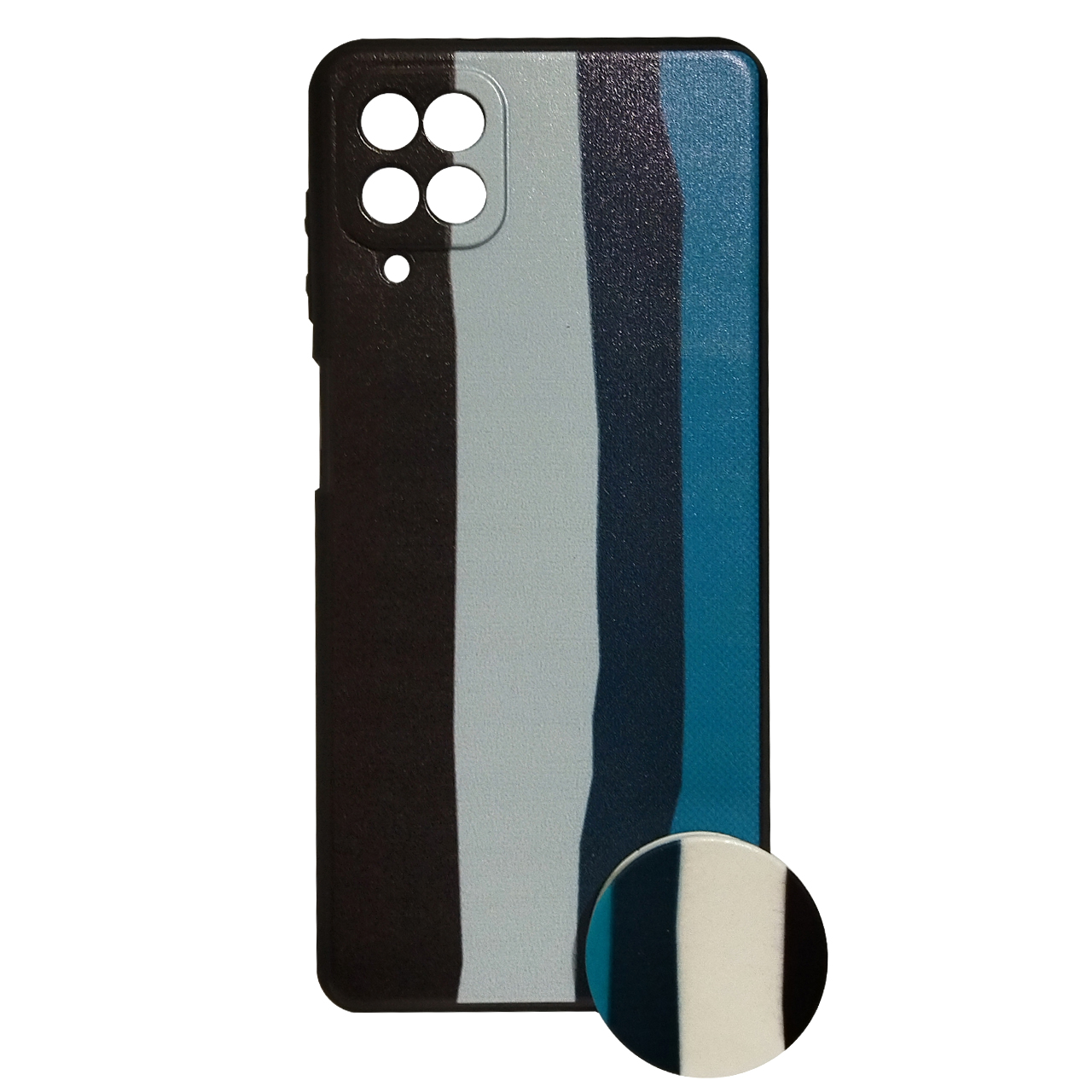 کاور کد 1777 مناسب برای گوشی موبایل سامسونگ A12 پاپ سوکت دار طرح رنگارنگ