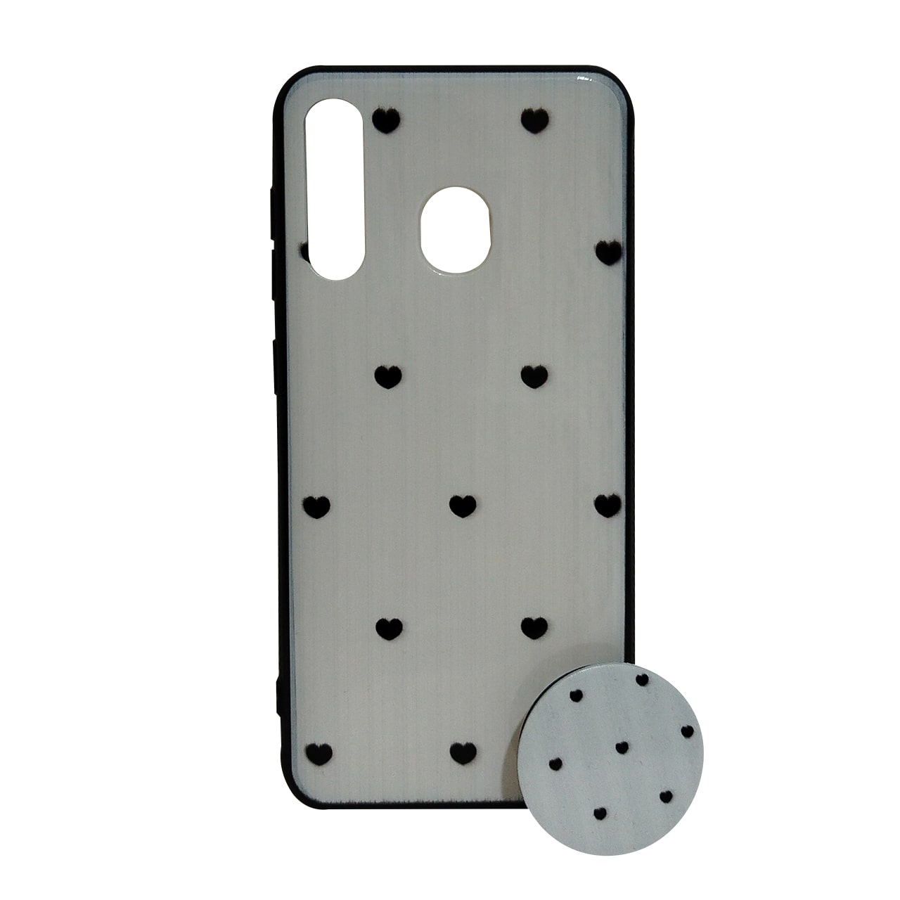 کاور کد 7004 مناسب برای گوشی موبایل سامسونگ A20 به همراه پایه نگهدارنده