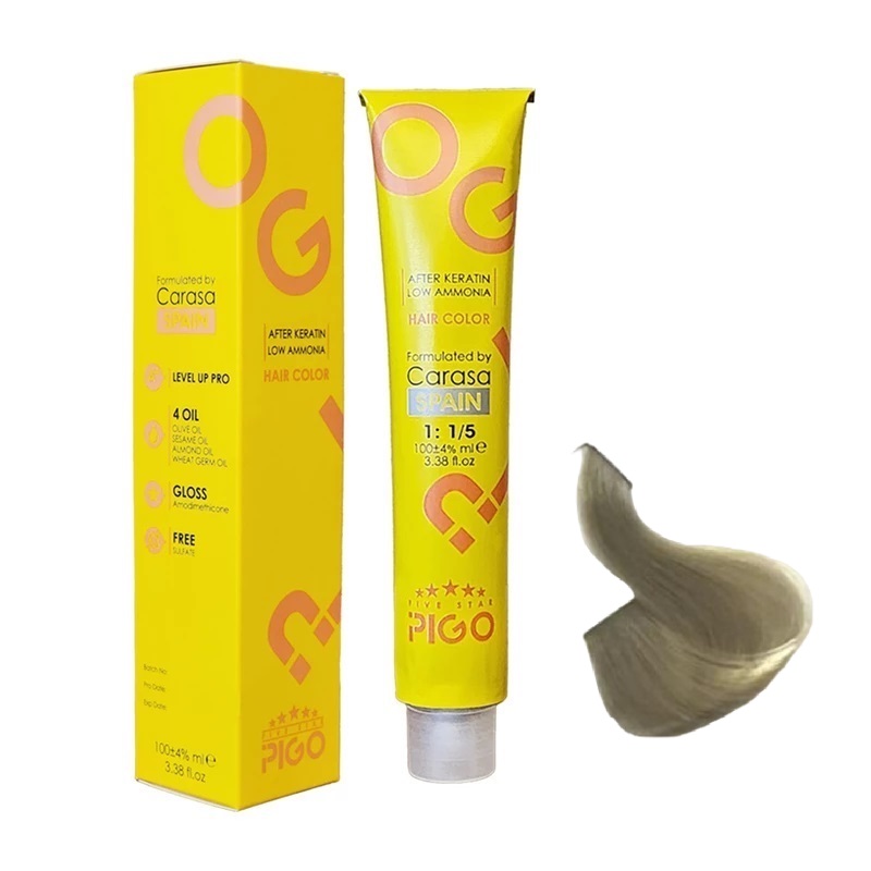 رنگ مو پیگو بلوند زیتونی پلاتینه 10.3