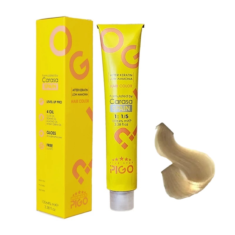 رنگ مو پیگو بلوند طلایی پلاتینه خیلی روشن 11.5