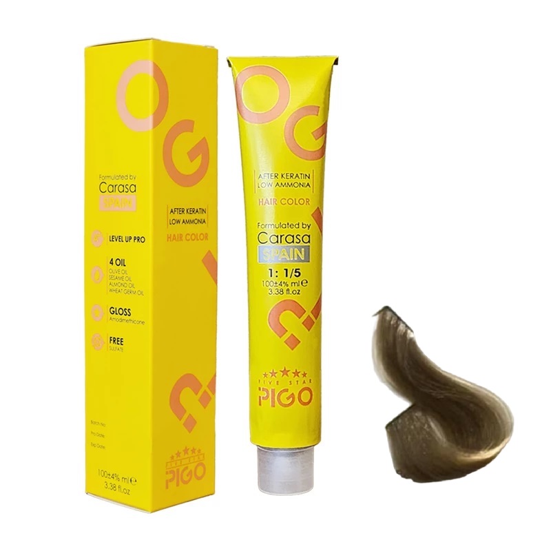 رنگ مو پیگو بلوند بژ متوسط 7.15