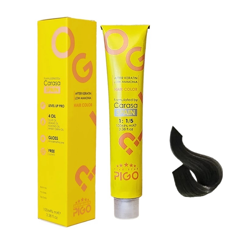 رنگ مو پیگو بلوند دودی متوسط قوی 6.11