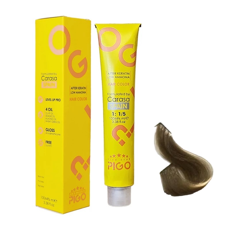 رنگ مو پیگو قهوه ای نسکافه ای روشن 5.571