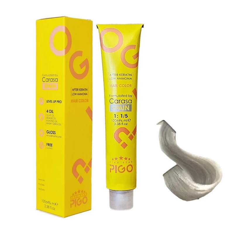 رنگ مو پیگو بلوند خاکستری پلاتینه 10.2