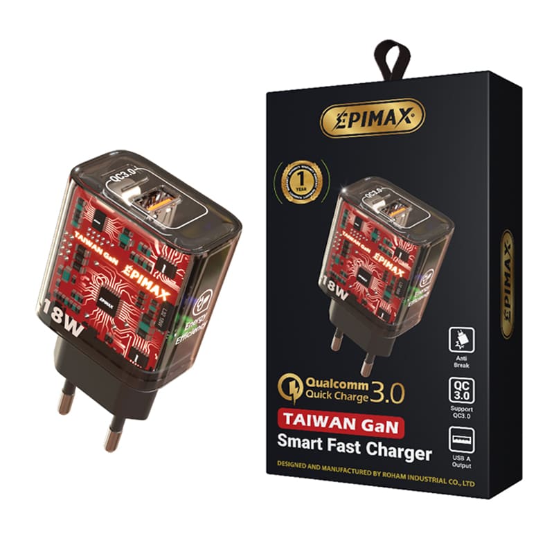 شارژر دیواری EPIMAX EU-148 18W