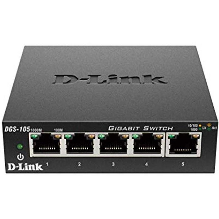 سوئیچ دی-لینک مدل DGS-105 ظرفیت 5 پورت گیگابیت