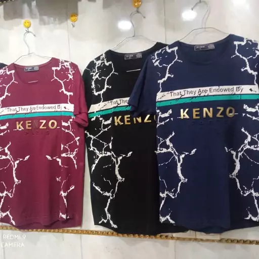 تیشرت مردانه نخی kenzo  در چند رنگ و در دو سایز L و XL 