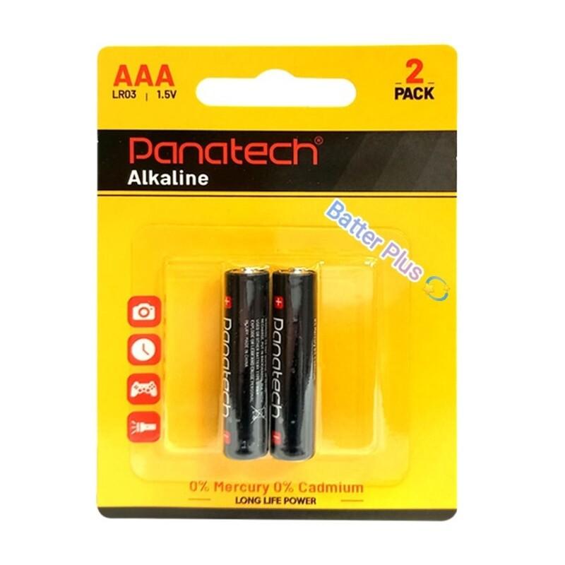 باتری نیم قلم panatech AAA  پاناتک آلکالاین  کارت 2 تایی 
