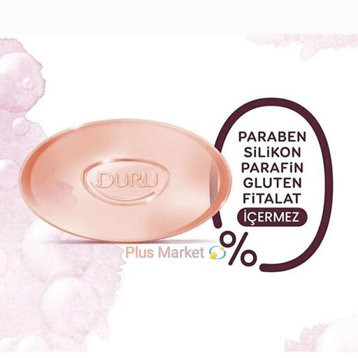 صابون شفاف(DURU)دورو ترکیه حاوی عصاره شکوفه های گیلاس ساکورا، بسته تکی 150 گرمی
