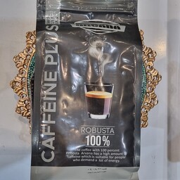 دان قهوه 100 درصد روبوستا مشکی کافئین پلاس آروانا(500 گرم)