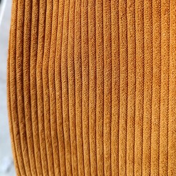 پارچه مخمل کبریتی درشت درجه یک کیفیت جنس عالی رنگ خردلی