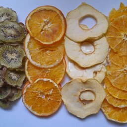 مخلوط میوه خشک شامل سیب و پرتقال و کیوی  250 گرمی خانگی