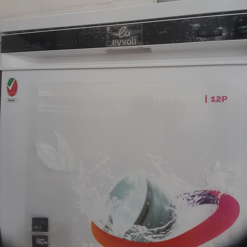 ماشین ظرفشویی ایوولی 12 نفره و دو سبد سفارش امارات کیفیت عالی و ممتاز  اورجینال 