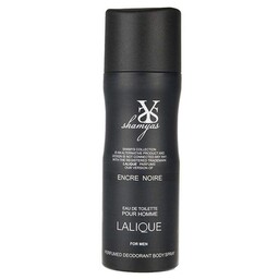 اسپری خوشبوکننده بدن مردانه شمیاس مدل لالیک مشکی (Lalique Encre Noire) حجم 200 ml

