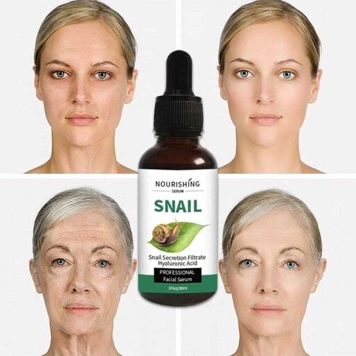 سرم مغذی پوست صورت حلزون مویام حجم 30 میل Nourishing facial serum mooyam snail skin