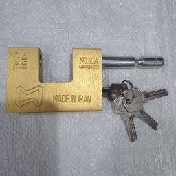 قفل کتابی طلایی نیکا سایز 94
