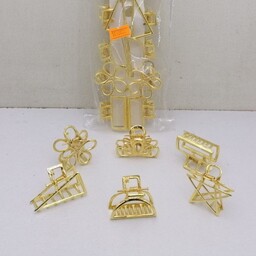 کلیپس فلزی طلایی کوچک ایرانی
(6 مدل) 5 سانتی
قیمت یک عدد 11000 تومان. فقط عمده