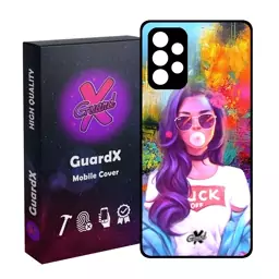 کاور گارد ایکس طرح Girl مدل Glass10038 مناسب برای گوشی موبایل سامسونگ Galaxy A52-A52S