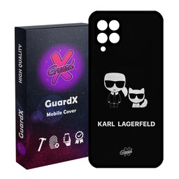 کاور گارد ایکس طرح Karl Lagerfeld مدل Glass10423 مناسب برای گوشی موبایل سامسونگ Galaxy A12-M12-F12