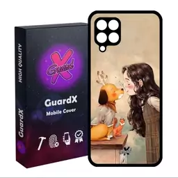 کاور گارد ایکس طرح Girl مدل Glass10323 مناسب برای گوشی موبایل سامسونگ Galaxy A22 4G